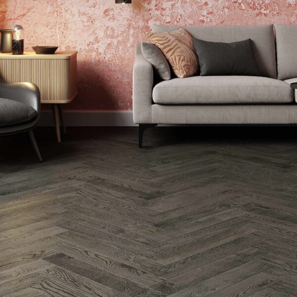 Ozols Herringbone Lava Grey