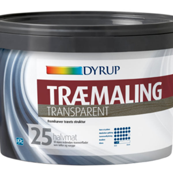 Træmaling Transparent 25 / 2,25 L